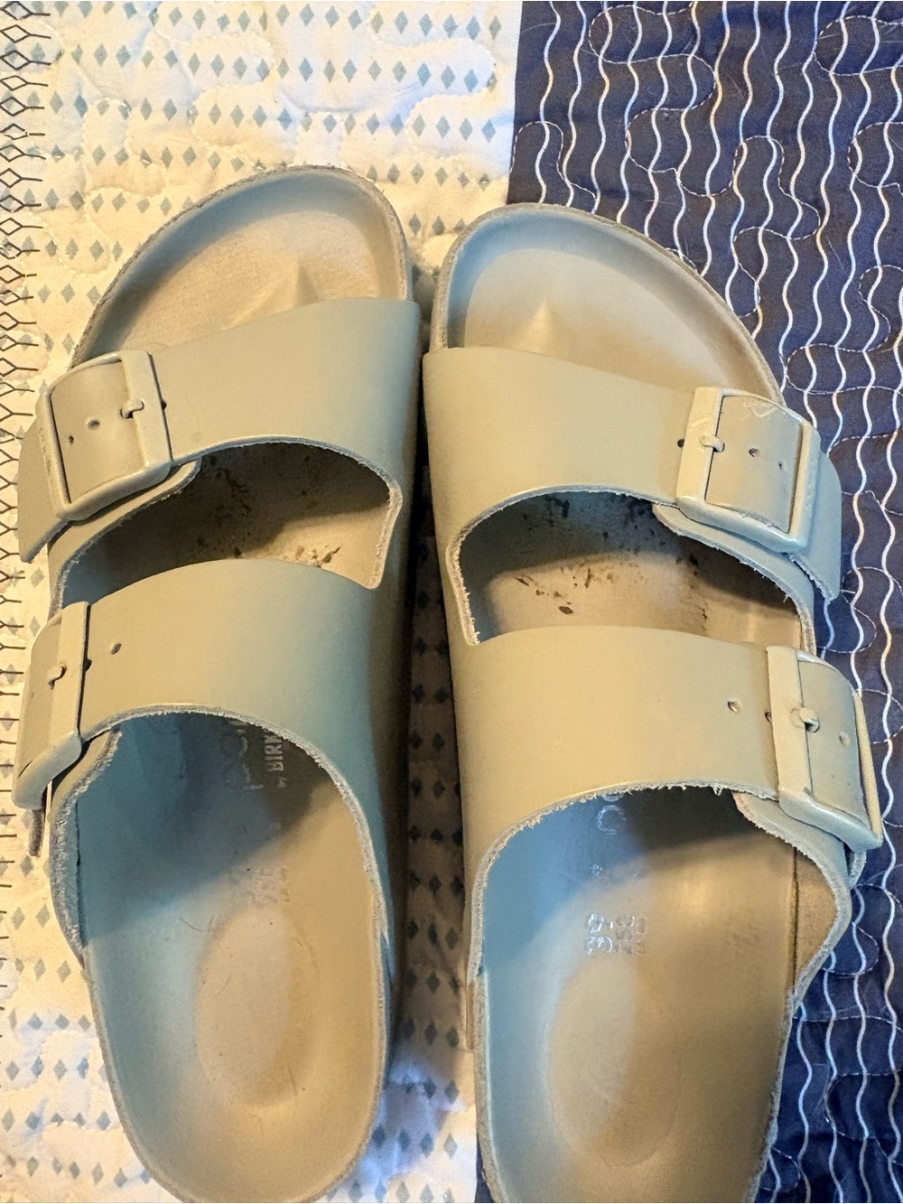 Birkenstock Women's Two-Strap Sandals in Light Beige